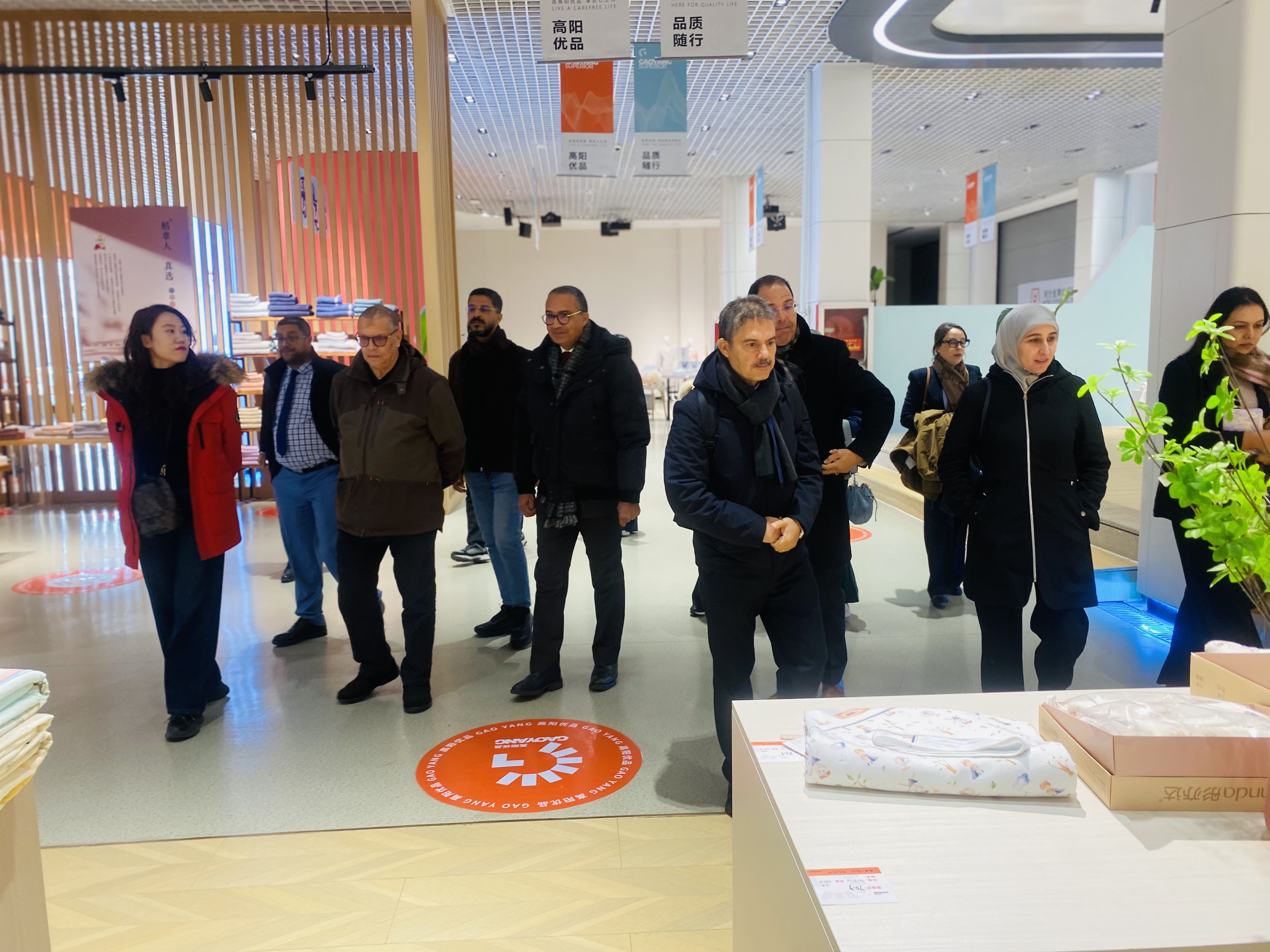 梁县长带领天津“贸易森林”摩洛哥代表团来访