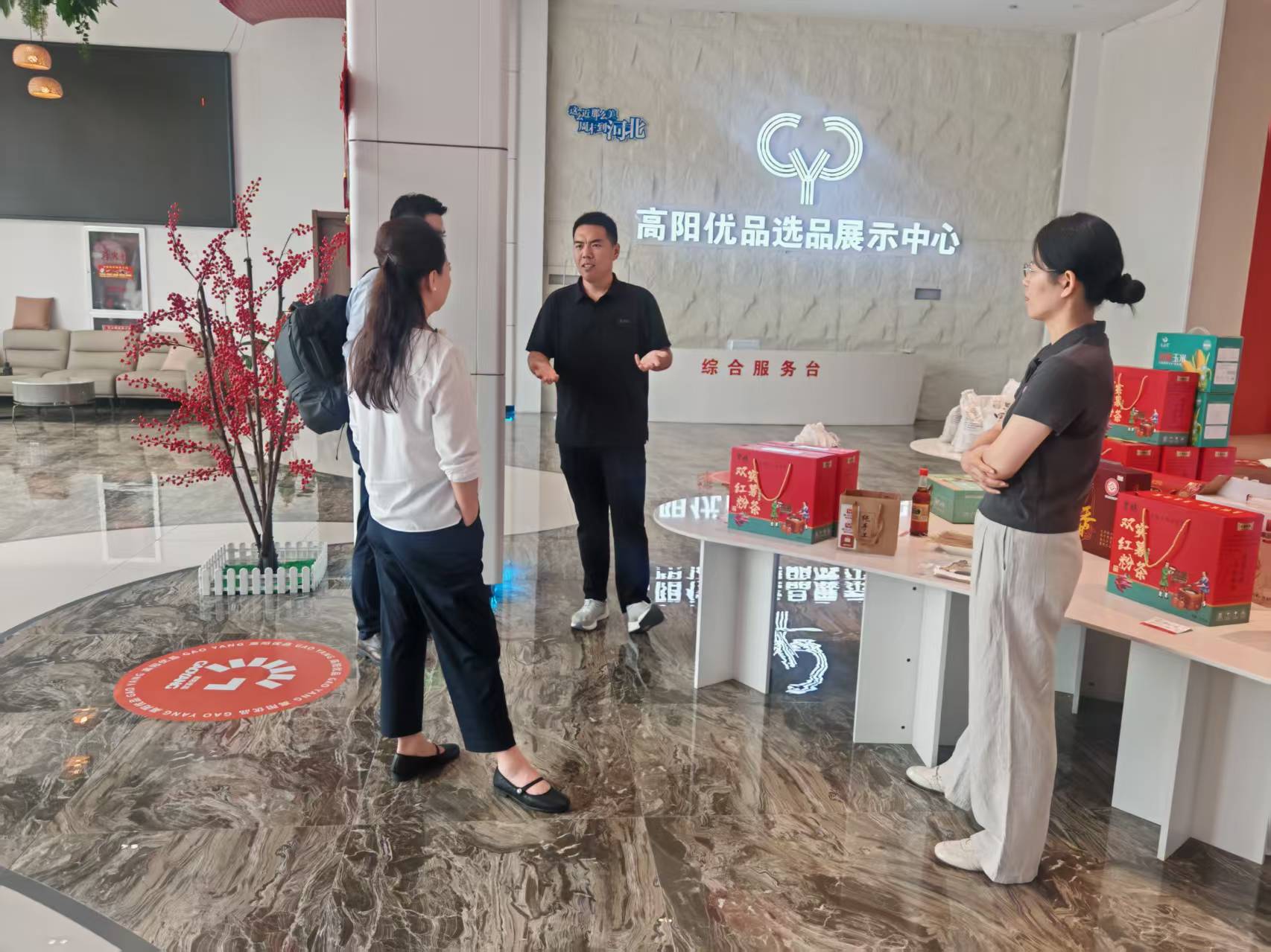 新华社记者采访了解高阳特色产业