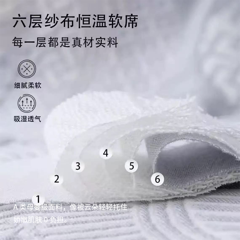 六层纱婴儿睡垫 3